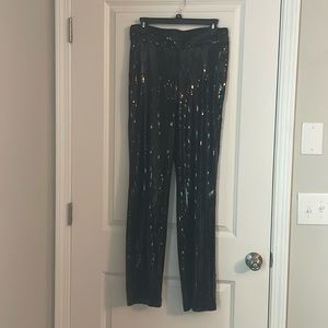 INC black sequence pants size medium. Side zipper and pockets. Worn once.